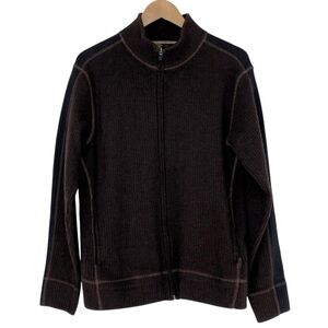 Royal Robbins Men's Wool blend jacket chocolate brown & black size  large